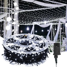 LED Lichterkette Kette Außen Innen 100-2000LED Strom Dekor Vorhang Xmas 10-200M