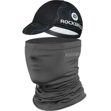 ROCKBROS Fahrradkappe Atmungsaktiv Mütze Kappe + Ice Silk Schlauchschal UPF50+