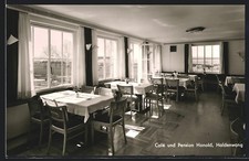 Ansichtskarte Haldenwang / Allgäu, Cafe und Pension Honold, Innenansicht 
