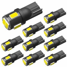 10Tlg LED T10 W 5W 4SMD Lampen Standlicht Innenraum Glassockel Licht Weiß-CANBUS