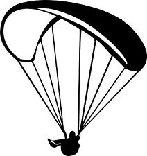 Autoaufkleber Paragleiter Paragliding 048 Gleitschirm Gleitschirm Aufkleber