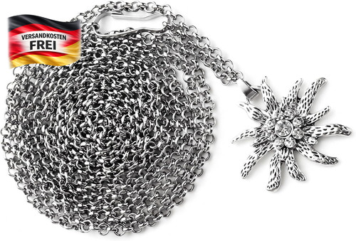 Edelweiss trachtenkette 150cm - edelweiss,