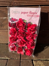 25x rosen papierblumen - 12/25x,