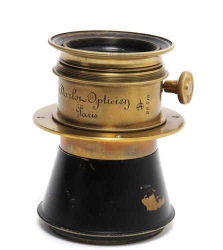 Vintage brass lens darlot - lens, by