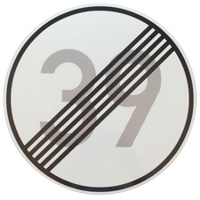 Original verkehrszeichen ende - original,