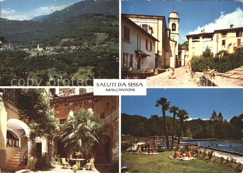 Sessa panorama dorfpartien - sessa,