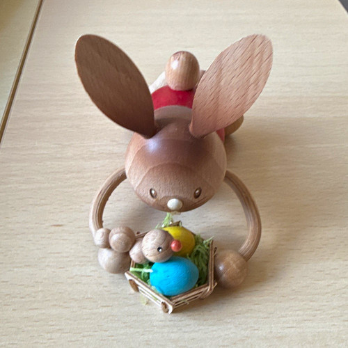 Holz osterhase figur - figur, mit