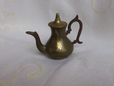 messing deko minikanne Teekanne m. Deckel puppenstube Gießkanne India deko 6x8cm