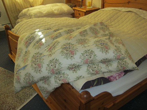 Hellblaues steppbett zum - steppbett,