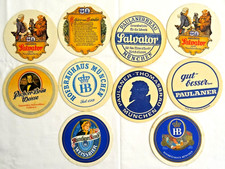 11 alte Bierdeckel/Bayern/Brauerei/München/Paulaner/Augustiner/HB/Pschorr !!!