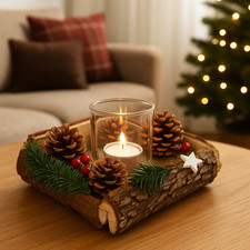 Adventsgesteck mit Deko