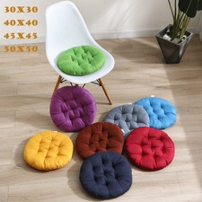 Stuhlkissen 2er Set Bequeme Sitzkissen Rund Gartenstuhl Stuhlauflage Sitzpolster