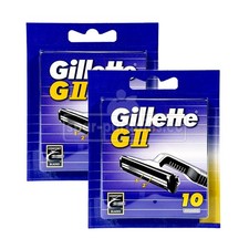 20 x Gillette G2 GII Rasierklingen Ersatzklingen Klingen Doppelklinge 2 x 10 Stk