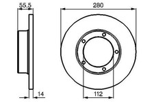 2x BOSCH Bremsscheiben Vorne passend für PEUGEOT J9 Bus J7 Bus J9 Kasten 0