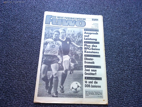 Ddr fußballzeitung fuwo - ddr, "fuwo"