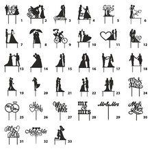 Deko Tortenfigur Tortentopper Wedding Hochzeit Tortenstecker Figur Torte  Acryl