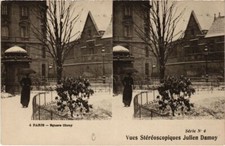 CPA PARIS Vue STEREO Square Cluny (1244175)