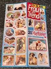 Sticker Bogen aus Zeitschrift