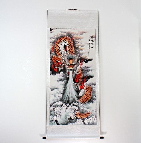 Rollbild drache chinesischer - drache,