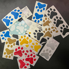 20x  Autoaufkleber Hundepfoten