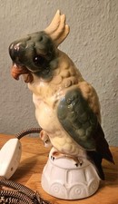 Rauchverzehrer Porzellan Kakadu / Nymphensittich original 50er 60er Jahre