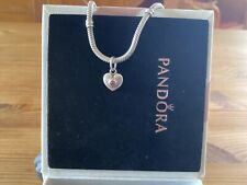 Pandora Herz mit Rhodolit  390324rhl Rarität Oldie