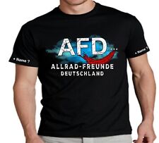 AFD T Shirt Allradfreunde Motorsport 4 mal 4 Geländewagen Offroad Allrad ATV 48