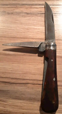 Taschenmesser alt Solingen Seglermesser Holzgriff zum Restaurieren für Sammler