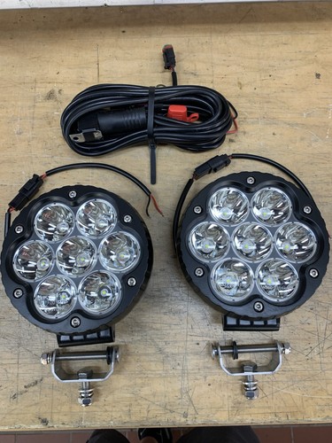 2xled zusatzscheinwerfer rund - zusatzscheinwerfer,