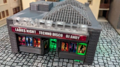 Disco diskothek danceclub - 1/87,