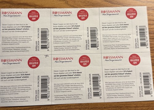 Rossmann coupons gutscheine - 6,