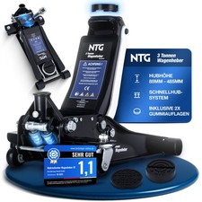 Wagenheber Hydraulisch 3t Rangierwagenheber 3000kg 85-485mm Flach PKW NTG