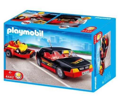 Playmobil pkw mit gokart - pkw,