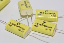 2x Selectronic MKP-PMF-Folienkondensator / Motorkondensator, 0.68 µF, 265 VAC