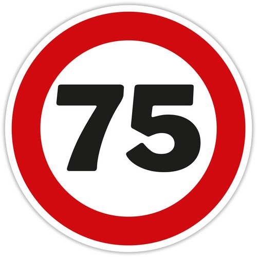 Blechschild geburtstag - 75.,