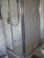 Duschkabine Eckeinstieg Schiebetür, Einscheibenglas klar