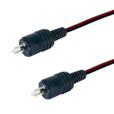 10m Lautsprecher Kabel Audio Schwarz Rot Stecker DIN Speaker PA Box HiFi Rarität