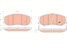 TRW GDB1715 Bremsklötze