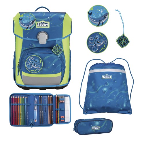 Scout schulranzen set neo deep - schulranzen-set,