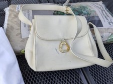 Lancel Umhängetasche, Schultertasche Beige, Leder, gerne Getragen 