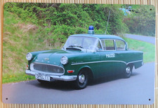 Blechschild  - Opel Polizei Oldtimer   - 20 x 30 cm