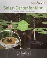LED Solarpumpe Solar Springbrunnen Fontäne Teichpumpe