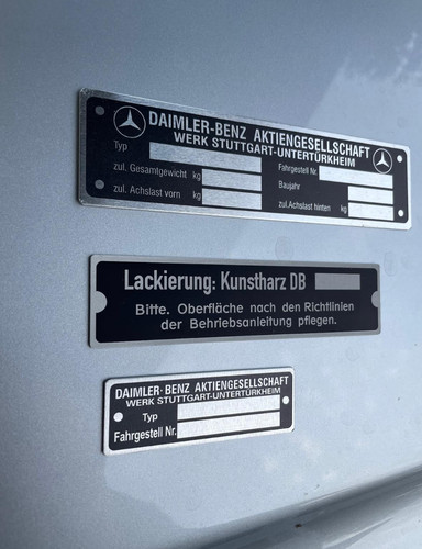 Typenschild data plate - /data, for