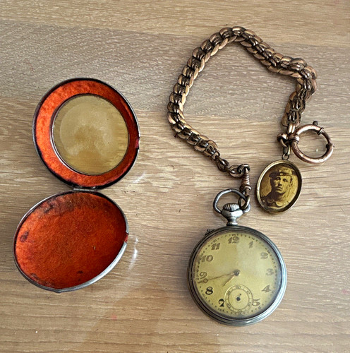 Herren taschenuhr silberfarben - taschenuhr,