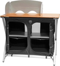 DEFA Faltkochtisch Küchenschrank Vorratsschrank 4 Fächer grau 1652719