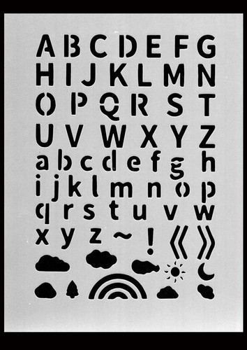Schablone stencil buchstaben - schablone,