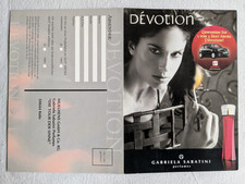Gabriela Sabatini Werbedoppelkarte Der neue Duft Devotion
