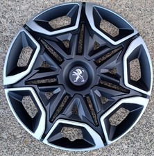 4 Alu-Design Radkappen 16 Zoll VARIDO schwarz/silber für Peugeot