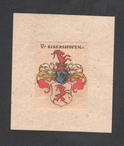 Von sigershofen wappen - 17.jh.,