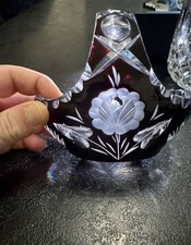 Bleikristall Korb Überfang